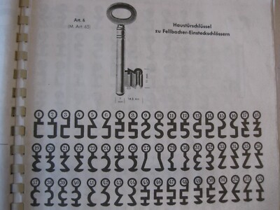 AMF 65 Serie BB Bart - Schlüssel 7,5cm lang