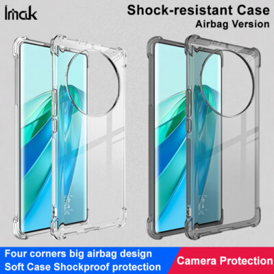IMAK For Honor Magic5 Lite 5G, Shockproof Clear Airbag Rubber Soft Case Cover