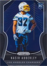 Nasir Adderley RC 2019 Prizm Football Base Rookie Card #382 Los Angeles Chargers