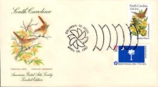 #1992 South Carolina Birds - Flowers Combo APAS FDC (35119821992002)