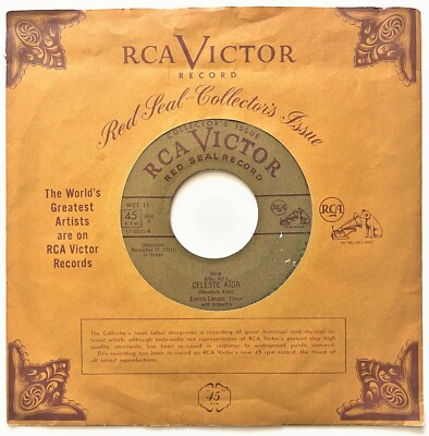 Celeste Aida / Racheli Quand Du Seigneur La:  Enrico Caruso:  1950 [1127]:  EX-