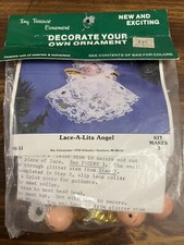 Merri Mac Lace-A-Lita Angel Vintage Christmas Ornament Kit