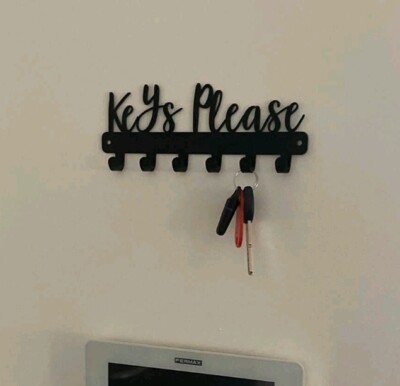 Key Please Wandhalter Metall