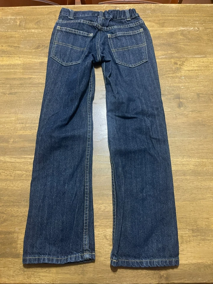 Jeans Faded Glory, para niño talla 10S, azul, denim, pierna recta, bolsillos Foto 3 de 4