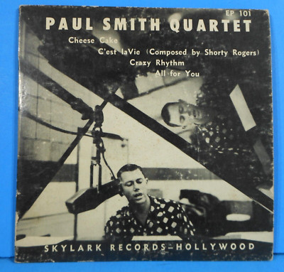 PAUL SMITH QUARTET CHEESE CAKE 7'' EP 1950'S RARE JAZZ NICE CONDITION! VG/VG!!B