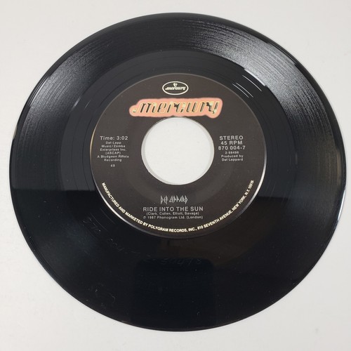 Def Leppard "Hysteria" "Ride Into The Sun" 45 Vg+ Tested Picture Sleeve 1987 - Picture 5 of 7