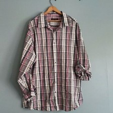 SYNRGY // Long Sleeve Checkered Button Down 2XL NWOT Pink, Gray, White