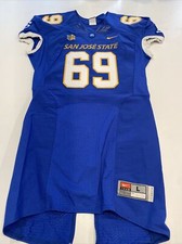 Game Worn Used Nike San Jose State Spartans SJSU Football Jersey Large 9 #69