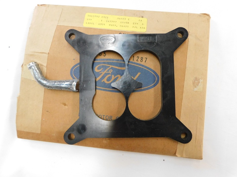 NOS OEM Ford 1969 1970 Mustang Boss 302 Carburetor Spacer Plate Cougar