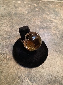 CHINESE EXPORT TOPAZ RING, SIZE 6