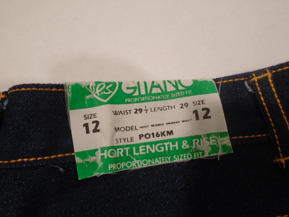 Gitano NWT Vintage Dark Wash Tapered Mom Jeans Vtg sz 12 high rise short stretch - Image 3 of 4