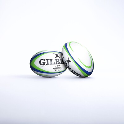 Gilbert Barbarian 2.0 blau grün Match Qualität Rugbyball Größe 5
