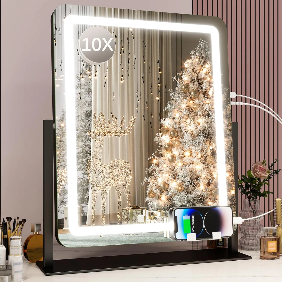 Large led makeup mirror outlet