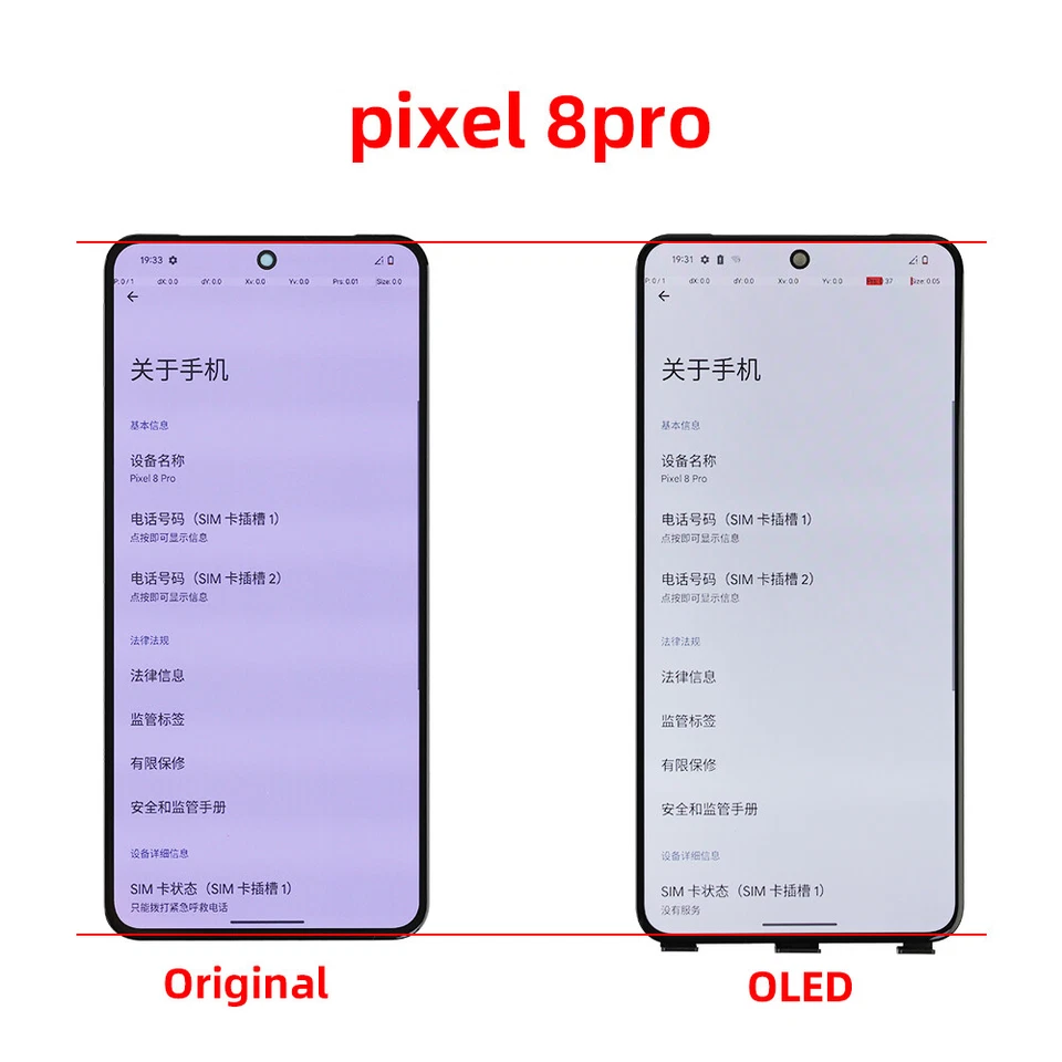 Pantalla OLED para Google Pixel 8 Pro Digitalizador Táctil Pantalla LCD Repuesto EE. UU. Foto 2 de 4