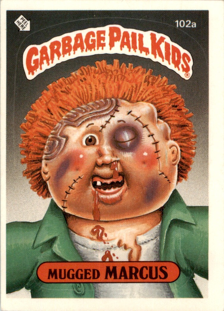 1985 Garbage Pail Kids Series 3 #102a Mugged Marcus Two Asterisks EX-MT