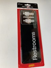 HILLMAN SIGN Center 3  x  9 Restroom Sign 841758 New 