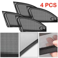 4PCS Car Window Side Screen Sun Mesh Shade Cover Magnetic Sunshade Visor USA