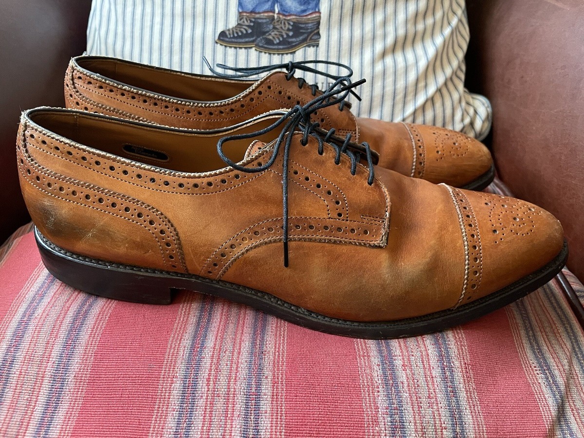 Allen Edmonds Made in USA Sanford Cap Toe in Saddle Brown  display picture 1