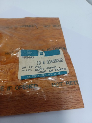 (2) New Genuine GM - 03458232 - NOS - - Picture 4 of 4