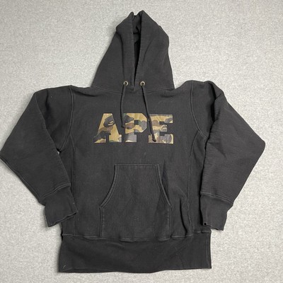 Vintage BAPE x Champion Sweatshirt Mens Medium Camo A