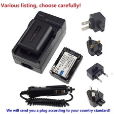 Battery or AC Charger for Sony NP-FV50 HDR-CX160 HDR-CX180 HDR-CX190 HDR-CX330E