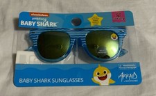 BABY SHARK KIDS SUNGLASSES 4.5 INCHES WIDE SUMMER POOL VACATION 100 UV NEW