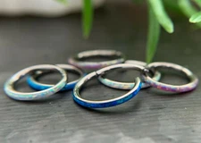 1pc Implant Grade Titanium Outer Opal Hinged Segment Ring Orbital Helix Piercing