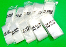 1000 Reclosable 2 mil Clear Bags 2x3 Poly Resealable 2" x 3" Baggies 1,000