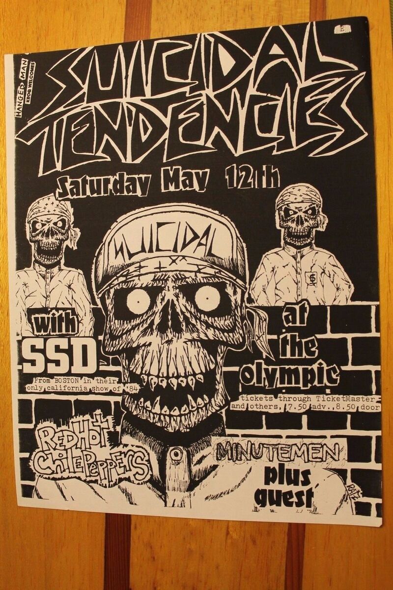 Suicidal Tendencies Red Hot Chilli Peppers Venice Dogtown OG Suicidal Tendencies Red Hot Chilli Peppers Venice Dogtown OG