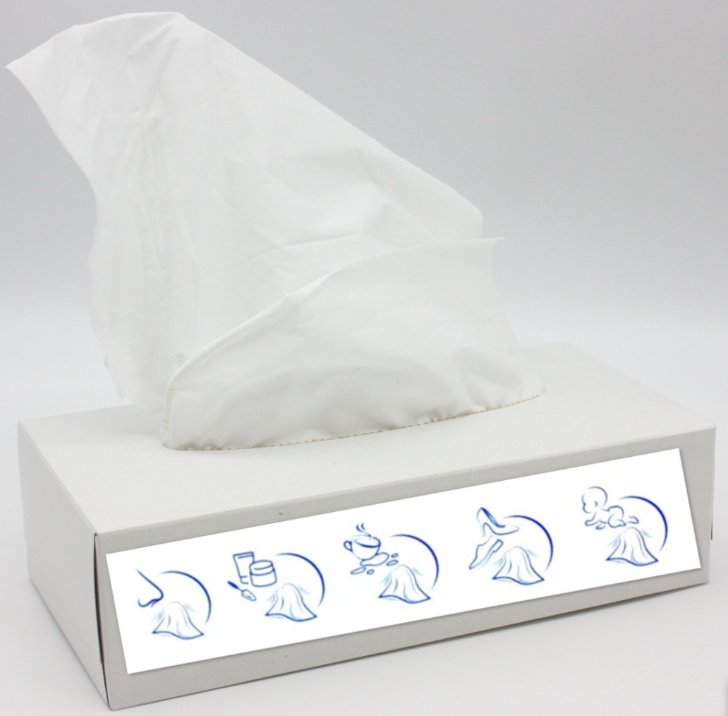 Kosmetiktücher Box Taschentuchbox Taschentücher box 100% Zellstoff, 2-lagig