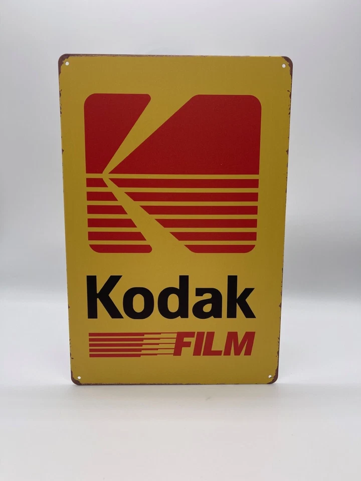 Blechschild Kodak Film 20x30cm Nostalgie Retro Reklame Vintage Geschenk Kamera