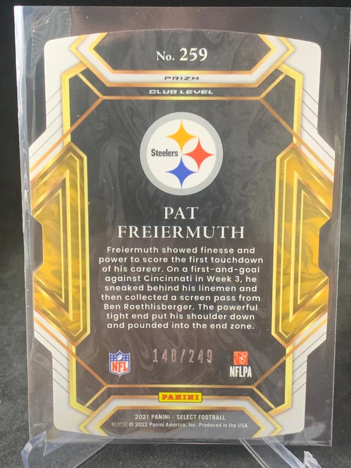 2021 Select PAT FREIERMUTH RC  #259  148/249 ORANGE DIE CUT CLUB LEVEL NM! - Image 2 of 2