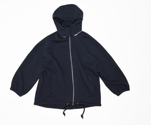 COS Blue Cotton Puff Sleeve Full Zip 