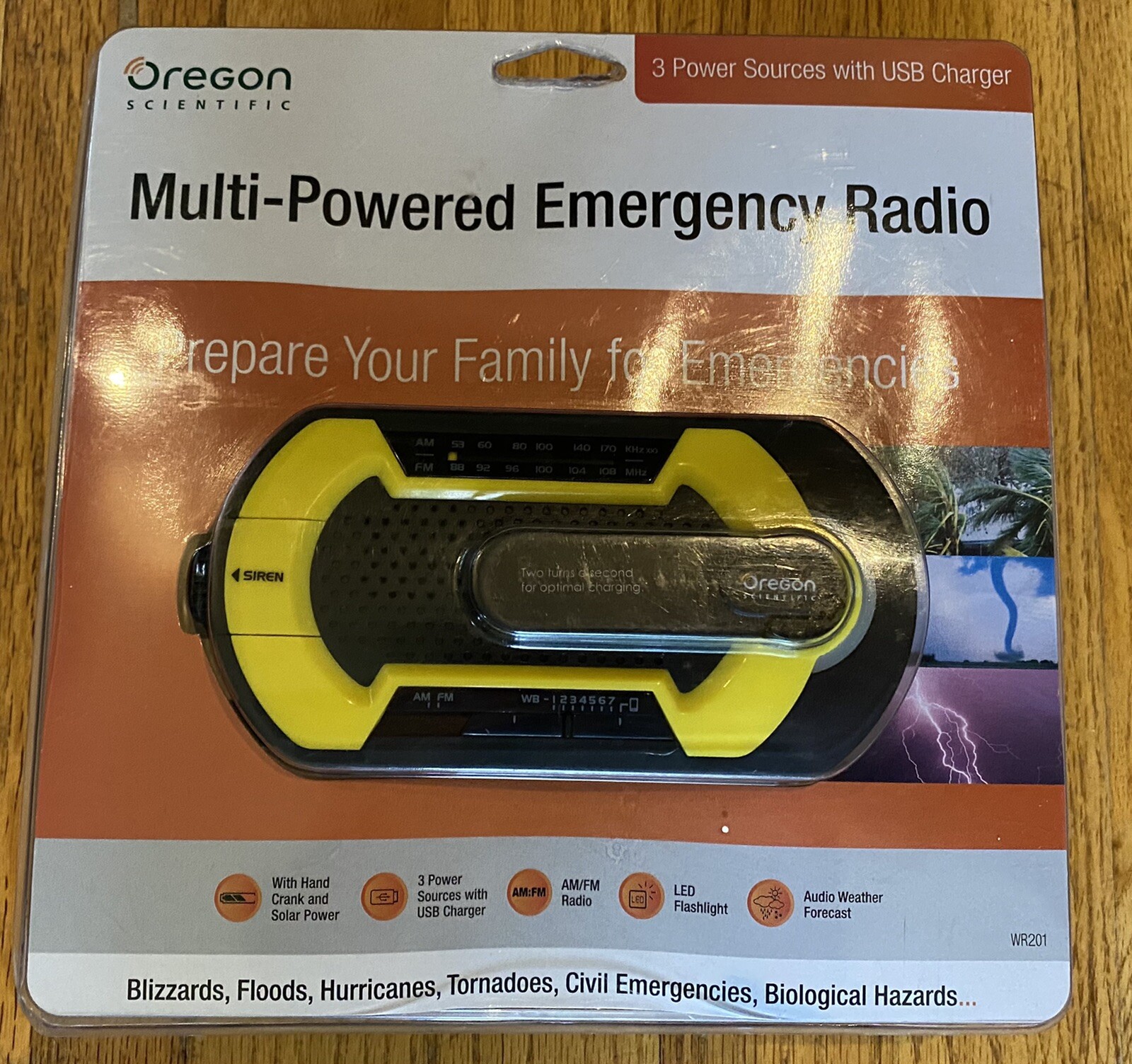 Oregon Scientific WR202 MultiPowered Handheld Emergency Weather Radio