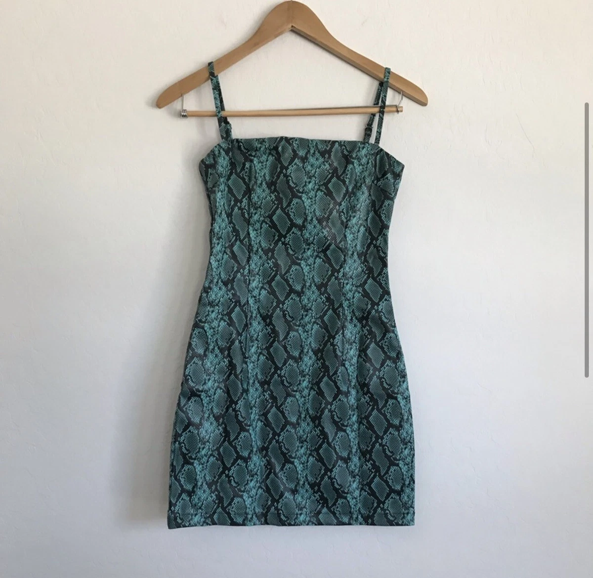 Tiger Mist Viper Faux Leather Snakeskin Dress XS NWT eBay