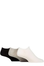 Image of Reebok Trainer Socks Mens and Womens Unisex 'Foundation' Cotton 3 Pair Multipack