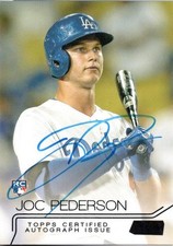 2015 Topps Stadium Club Joc Pederson Autograph Rc 11/50