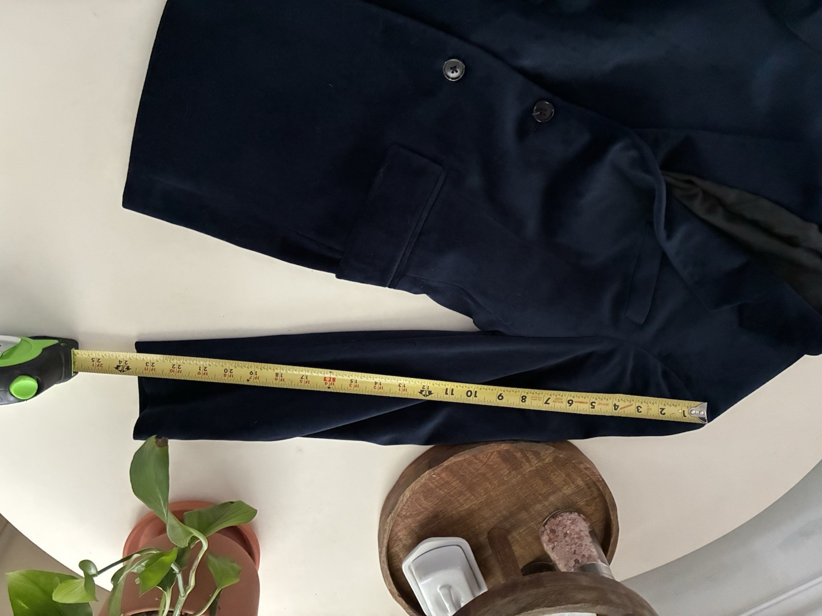 Blue Velvet Zara Men’s Blazer 36 2 button Jacket image 7
