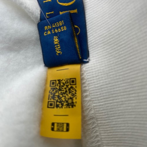 Polo Ralph Lauren POLO RL 67 Logo Fleece Sweat Shorts weiß blau Herren Größe 2XB - Bild 7 von 12