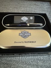 NIB WATERMAN HARLEY DAVIDSON RACING BLUE FLAM...