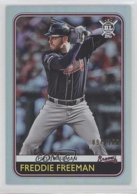 2020 Topps Big League Rainbow Foil 94/100 Freddie Freeman #116 0y9e