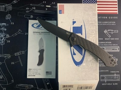 Zero Tolerance 0450CF Sinkevich S35VN CF Titanium Manual Pocket Knife