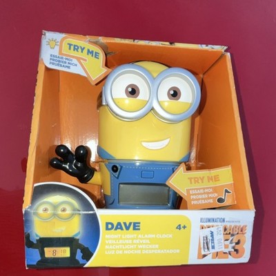 BulbBotz Despicable Me Dave Digital Alarm Clock Night Light for Kids Bedroom
