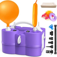 Balloon Pump Electric 3-In-1 Portable Air Pump for Inflatables and Balloons, Fas