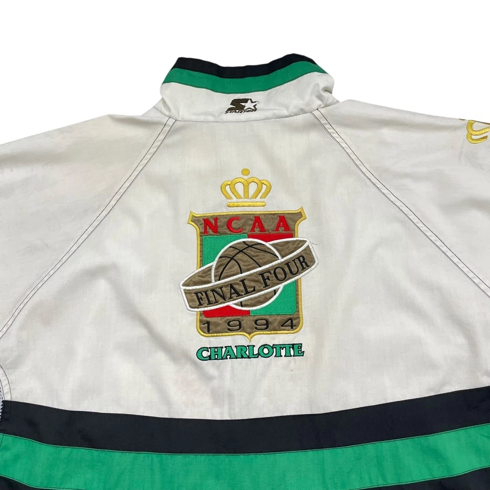 CHAQUETA CORTAVIENTOS RARA DE COLECCIÓN AÑOS 90 NCAA FINAL FOUR 1994 CHARLOTTE STARTER TALLA XL Foto 3 de 4