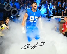 Aidan Hutchinson 8x10 Signed Photo Reprint Detroit Lions Autograph Entrance