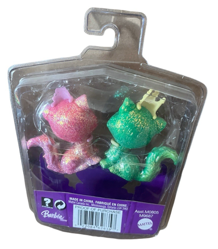 Barbie The Diamond Castle Litter of Glitter Green & Pink Cats with