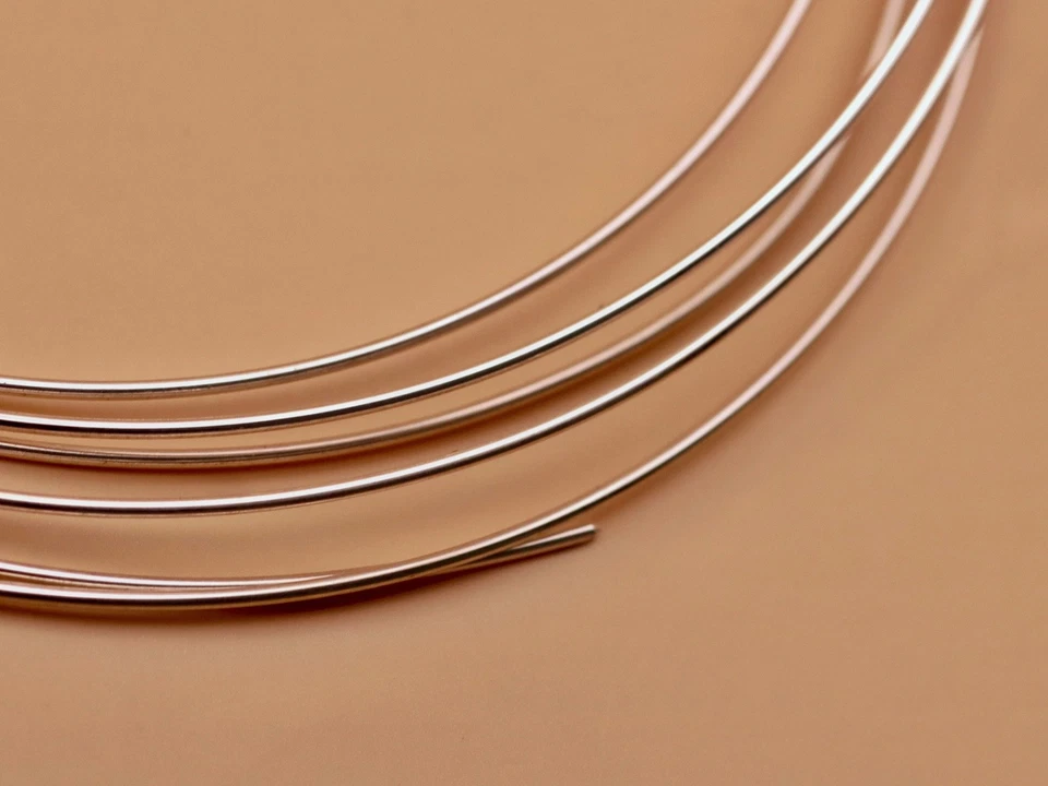 Sterling Silver 925 Half Hard Round Wire for Jewellery Making - 1m or Spool - Image 2 of 4