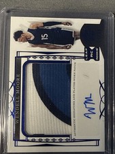 Wendell Moore Jr. Auto 2022-23 Leaf Trinity Patch Autograph#PA-WM1 Blue /40 RPA