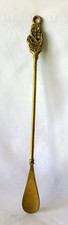 Vintage Solid Brass Shoehorn Nautical Theme 15-1/2"